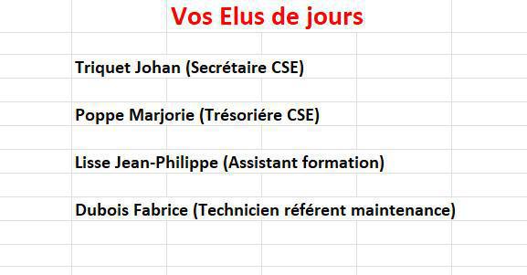 Horaire élus BBD 