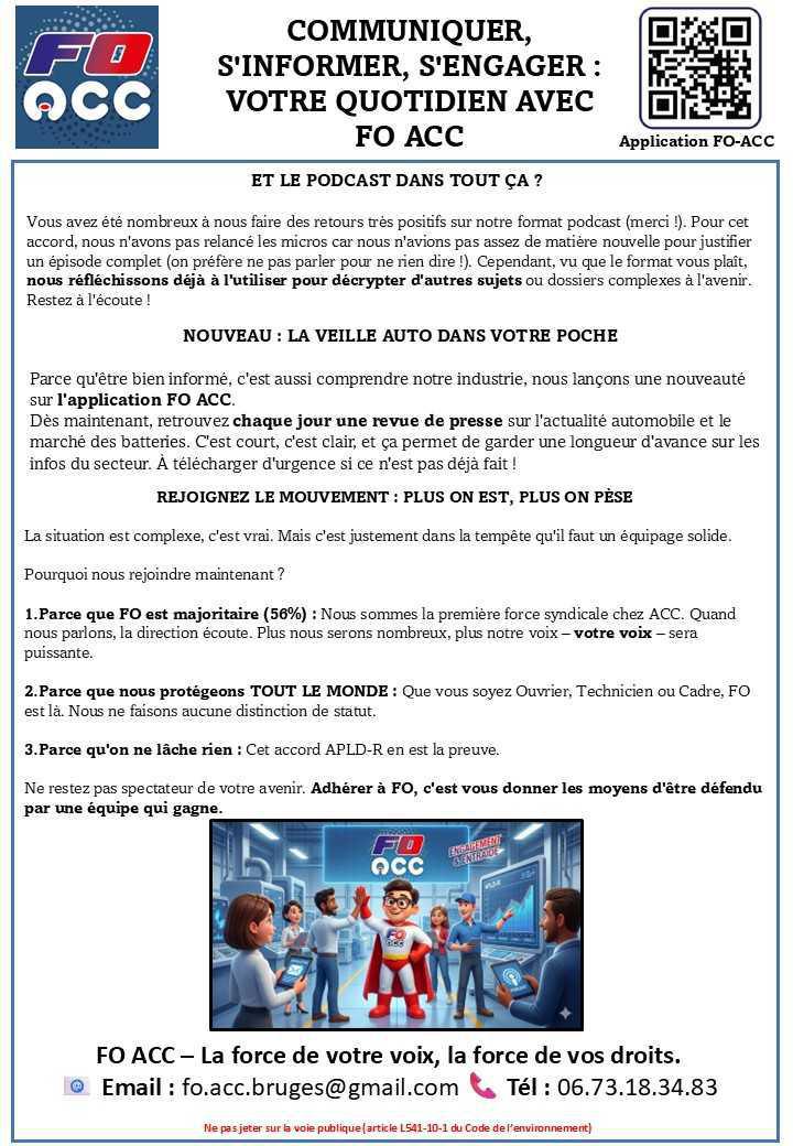 Tract FO ACC Bruges et Paris 18/02/2026
