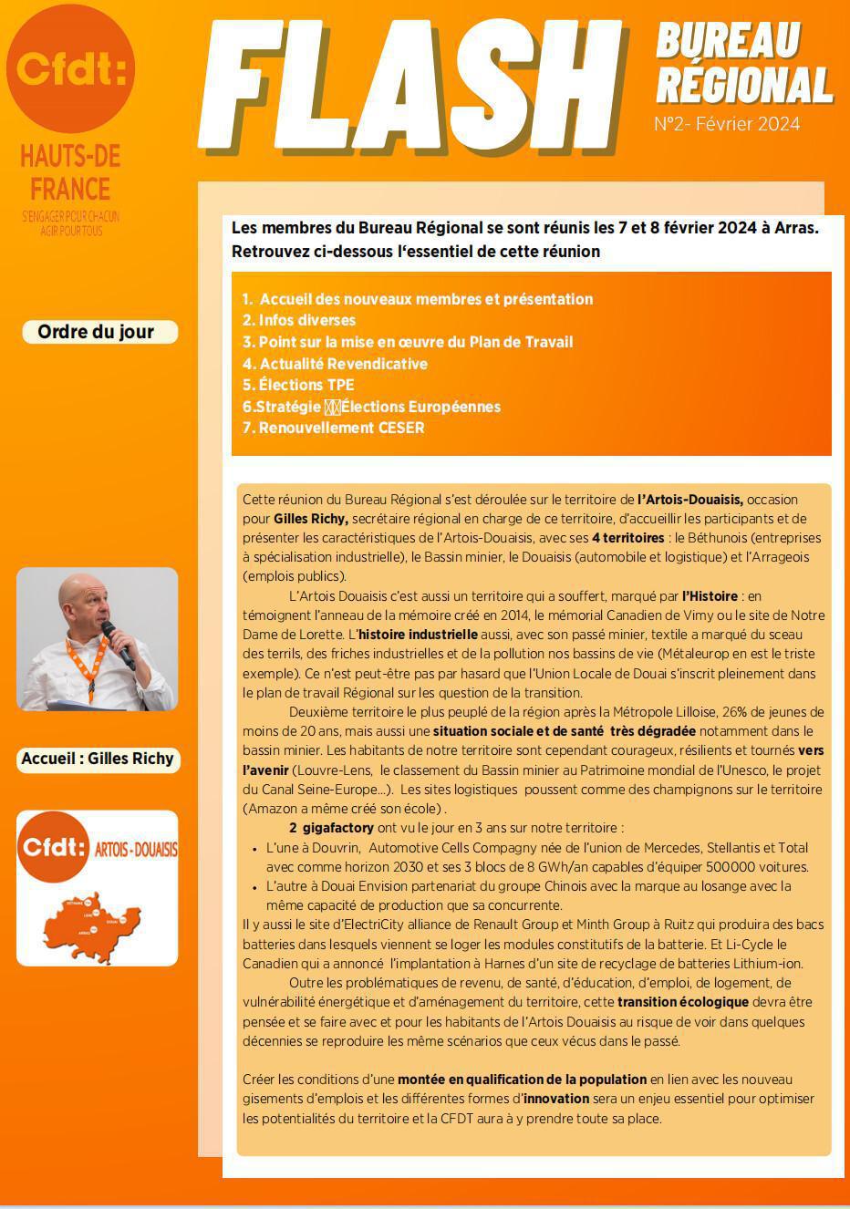 Flash Bureau Régional N°2 - Février 2024