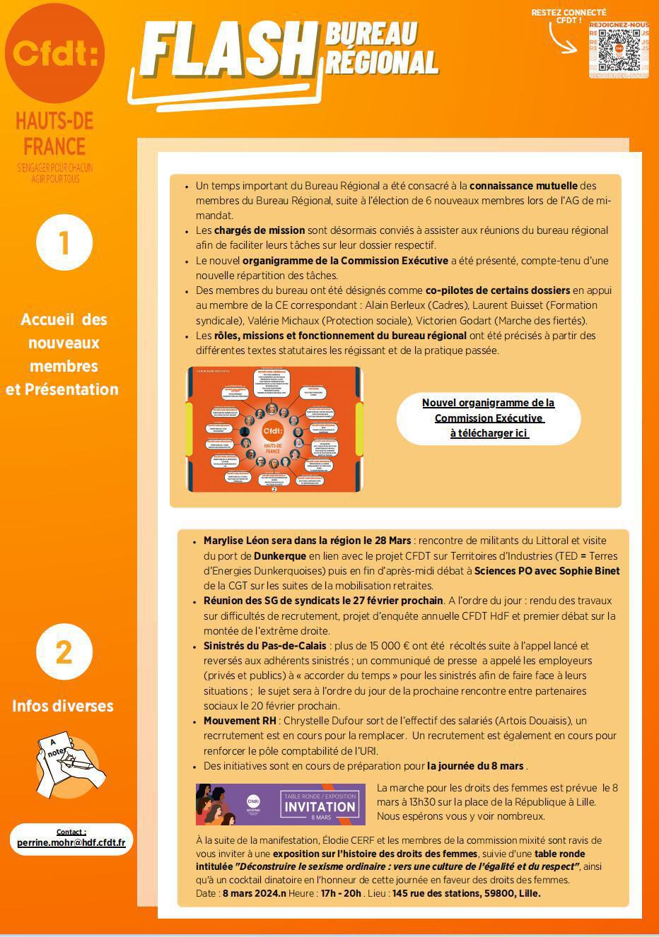 Flash Bureau Régional N°2 - Février 2024