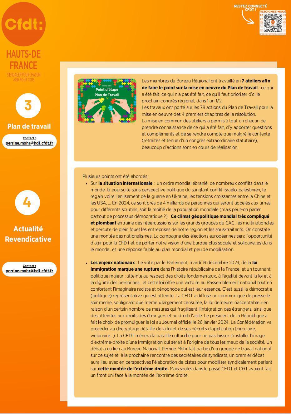 Flash Bureau Régional N°2 - Février 2024