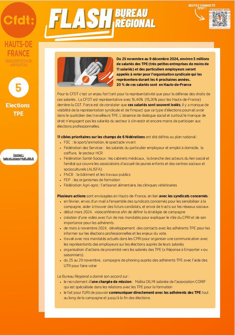 Flash Bureau Régional N°2 - Février 2024