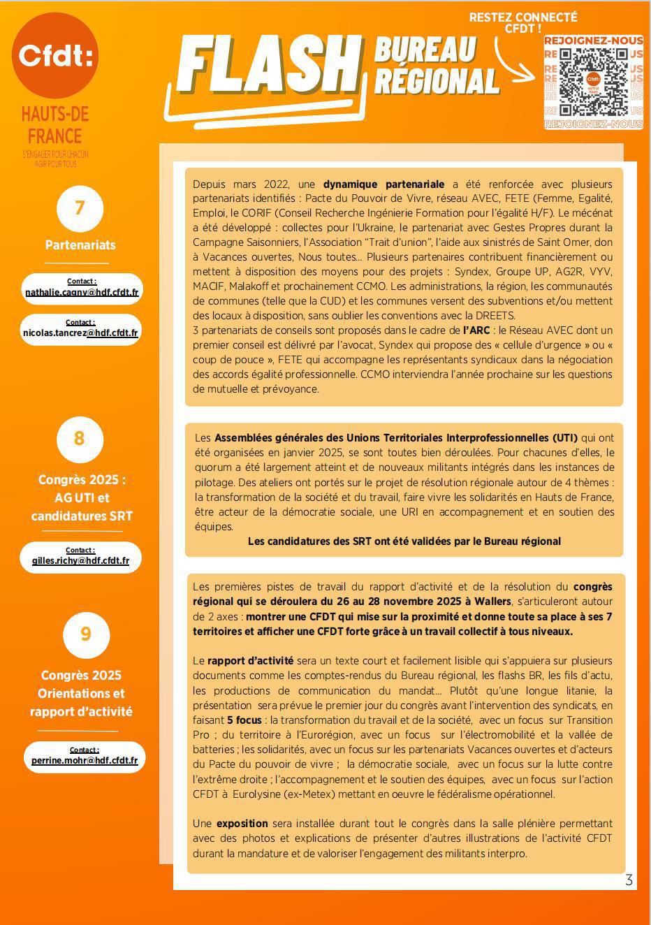 Flash Bureau Régional N°7 - Février 2025