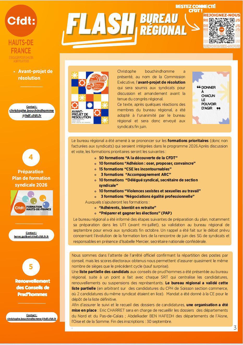 Flash Bureau Régional N°10 - Aout 2025