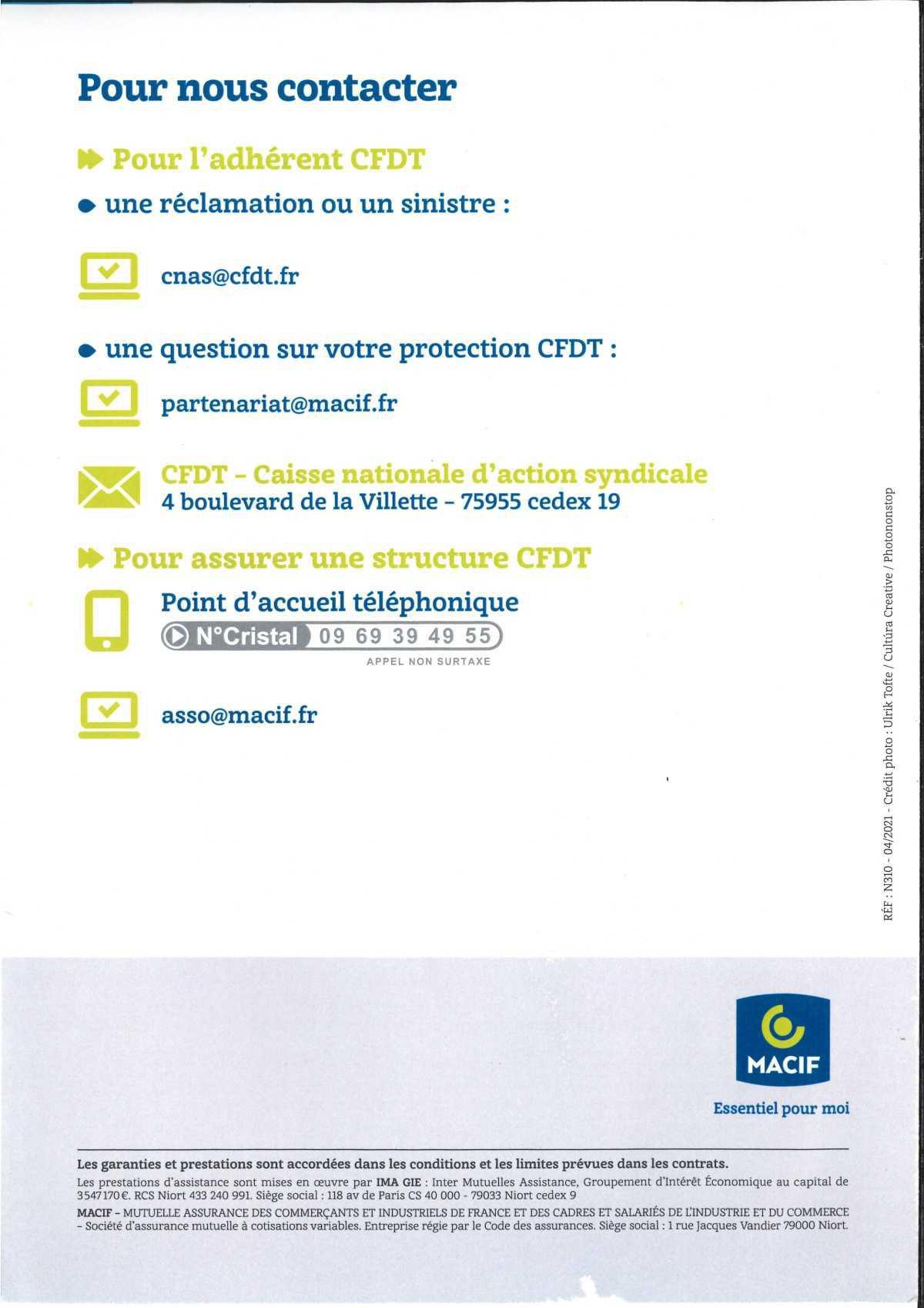 Protection de l'adhérent