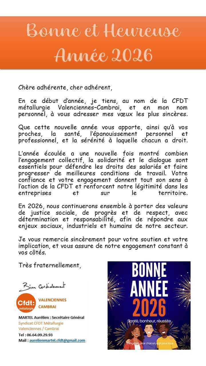 Bonne et Heureuse année 2026 !