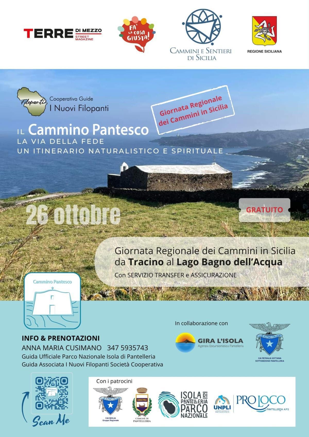 Giornata Regionale dei Cammini in Sicilia - Il Cammino Pantesco (dalle ore 9.00) Giornata Regionale dei Cammini in Sicilia - Il Cammino Pantesco (dalle ore 9.00)