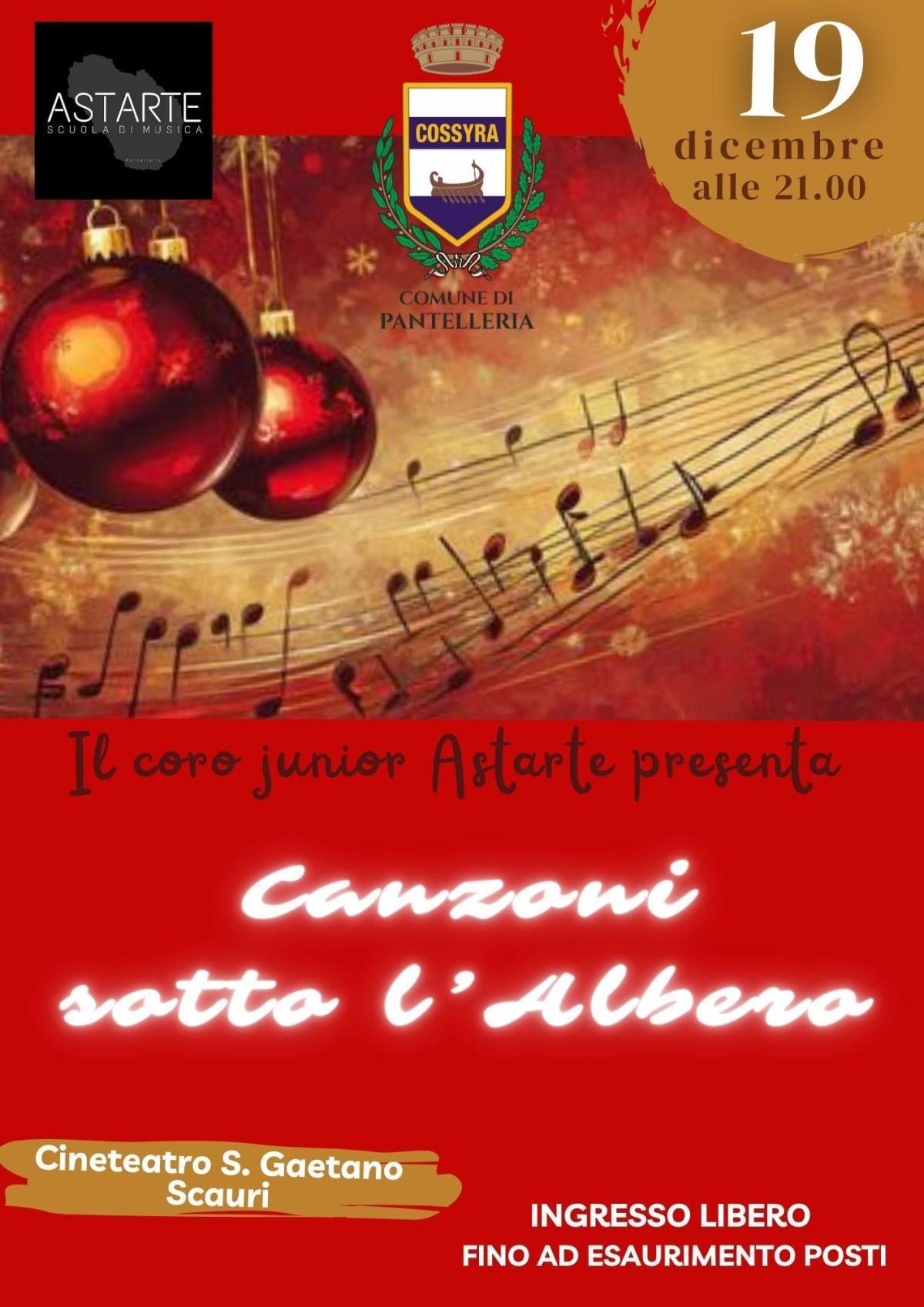 Il Coro Junior Astarte presenta Canzoni sotto l’Albero (inizio ore 21.00)