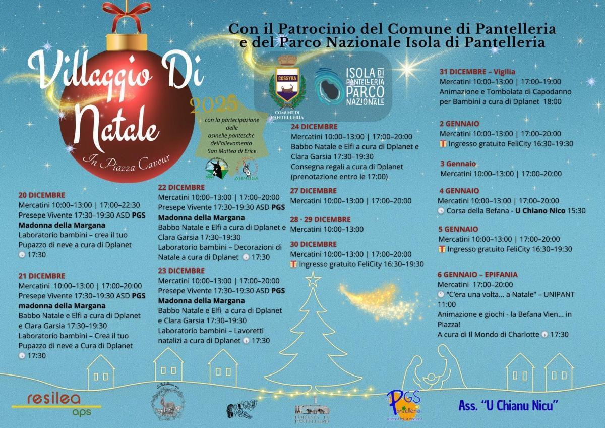 “Villaggio di Natale - Pantelleria 2025” (dalle ore 10:00)