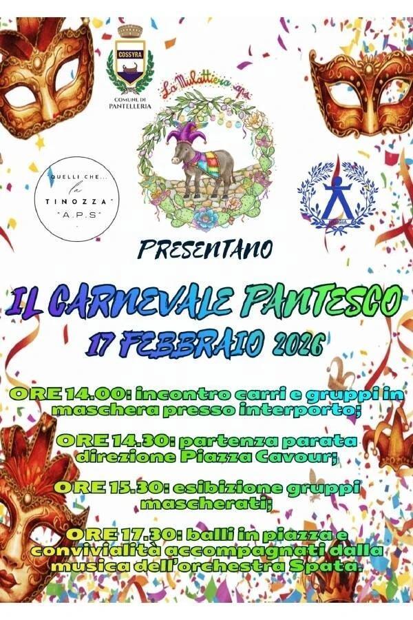 Il Carnevale Pantesco - Incontro carri e gruppi in maschera (dalle ore 14.00)
