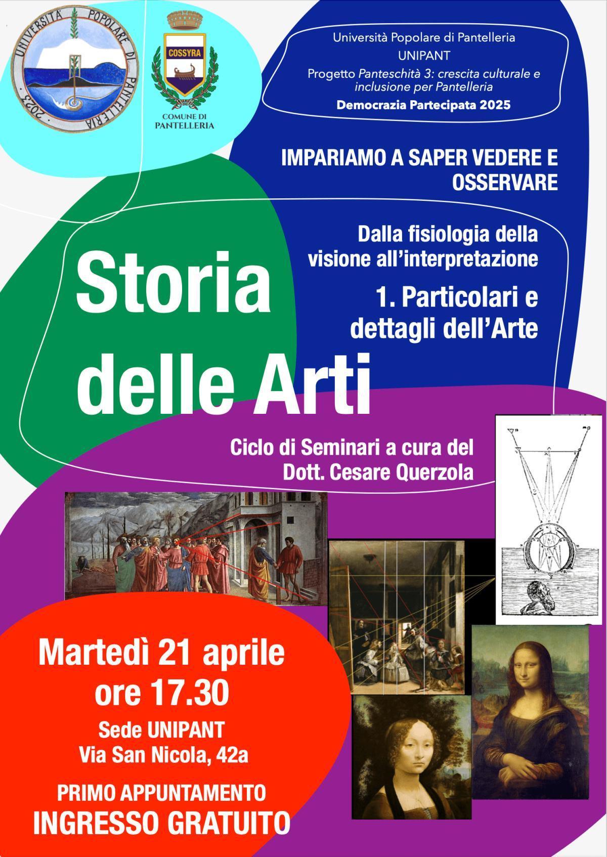 Democrazia partecipata 2025 - Storia delle Arti (inizio ore 17.30)