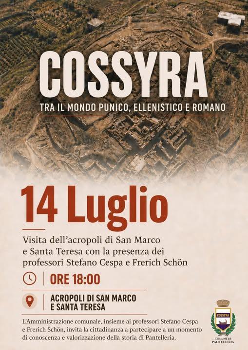 Cossyra - Tra il Mondo Punico, Ellenistico e Romano (inizio ore 18:00) Cossyra - Tra il Mondo Punico, Ellenistico e Romano (inizio ore 18:00)