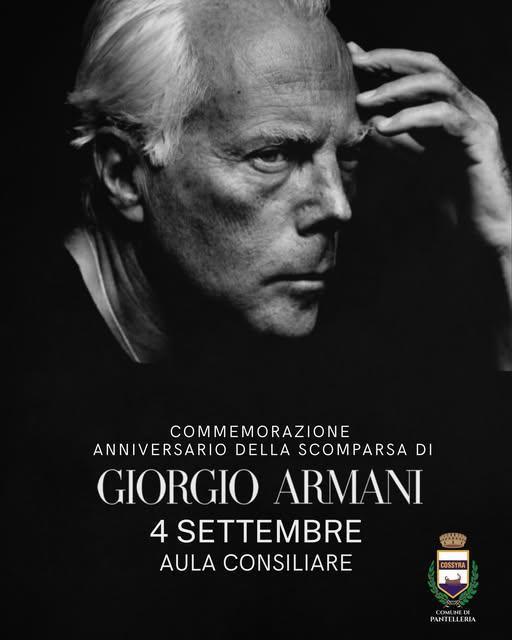 Pantelleria ricorda Giorgio Armani (inizio ore 10:30)