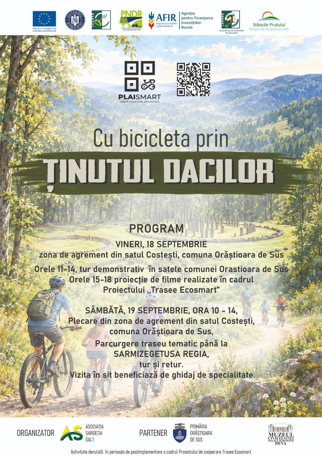 Cu bicicleta prin Ținutul Dacilor