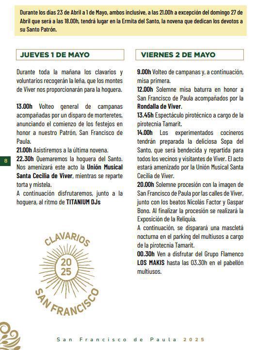Programación Fiesta San Francisco Programación Fiesta San Francisco