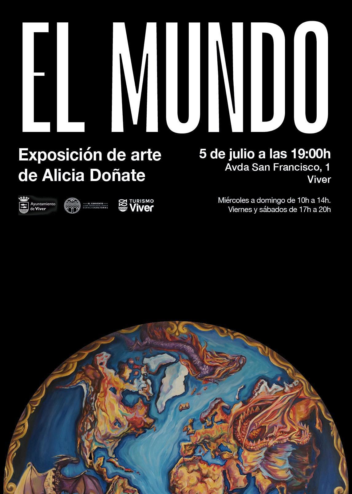 EL MUNDO Exposición de arte de Alicia Doñate + Concierto JAZZ