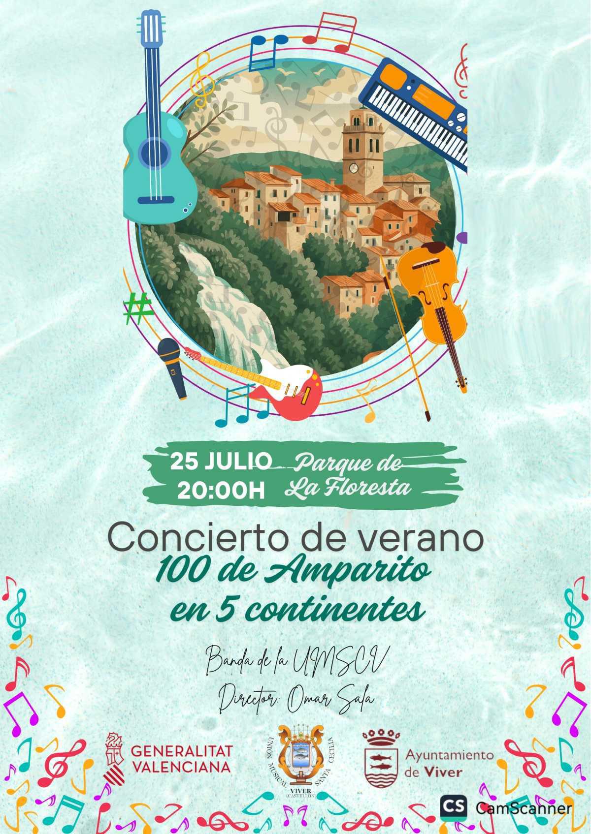 Concierto de verano de la UMSCV