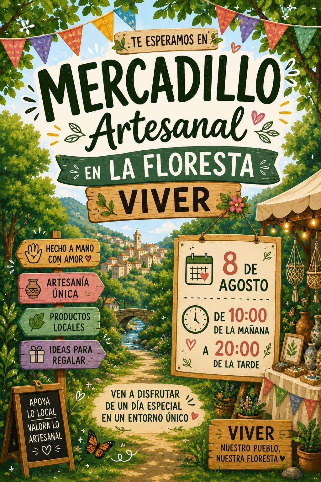 Mercadillo artesanal en La Floresta 