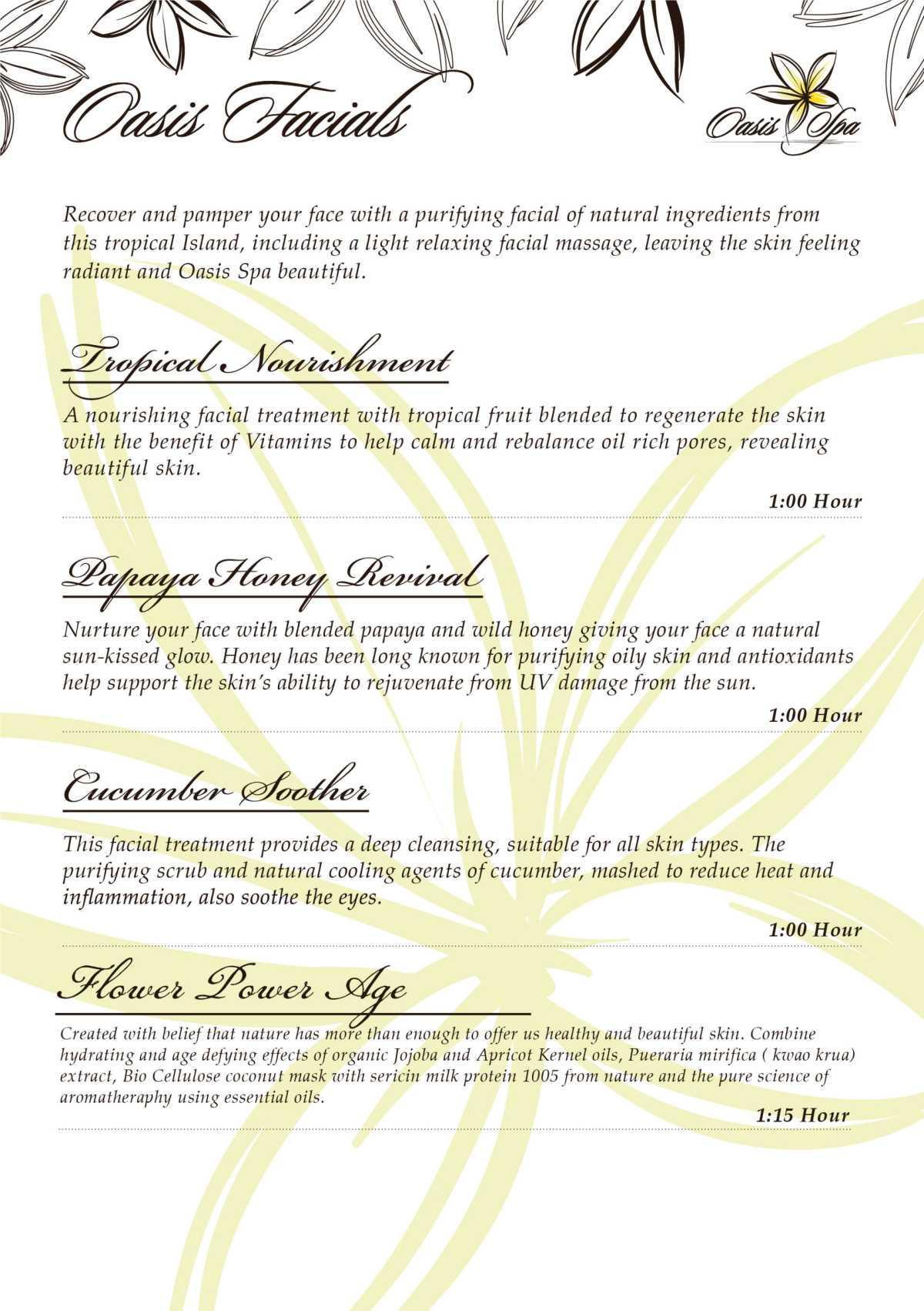 Oasis SPA full offer