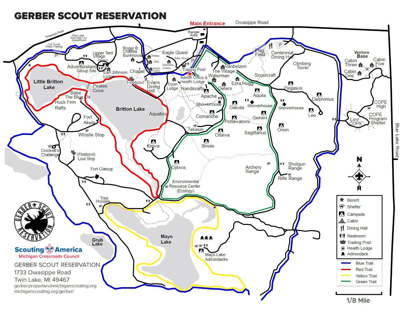 Gerber Camp Map