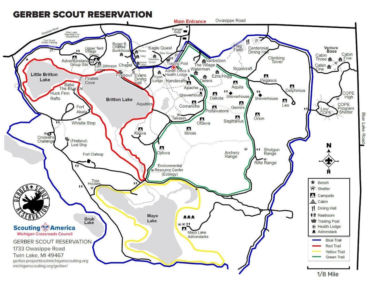 Gerber Ranch Map Gerber Camp Map