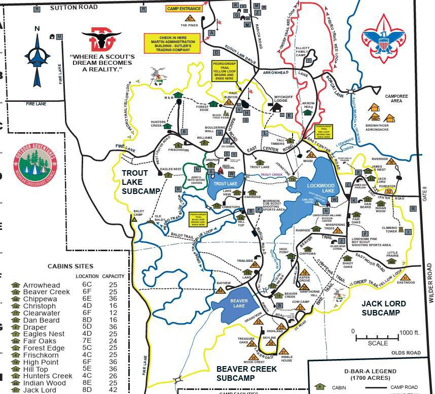 D-Bar-A Camp Map