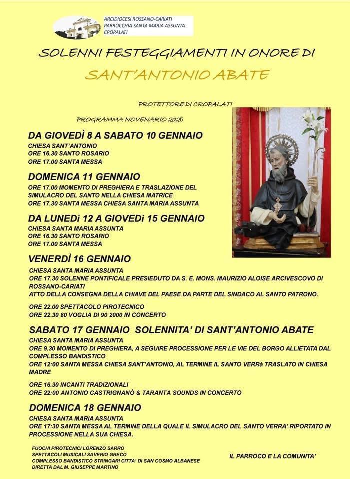 Solennità Sant'Antonio Abate