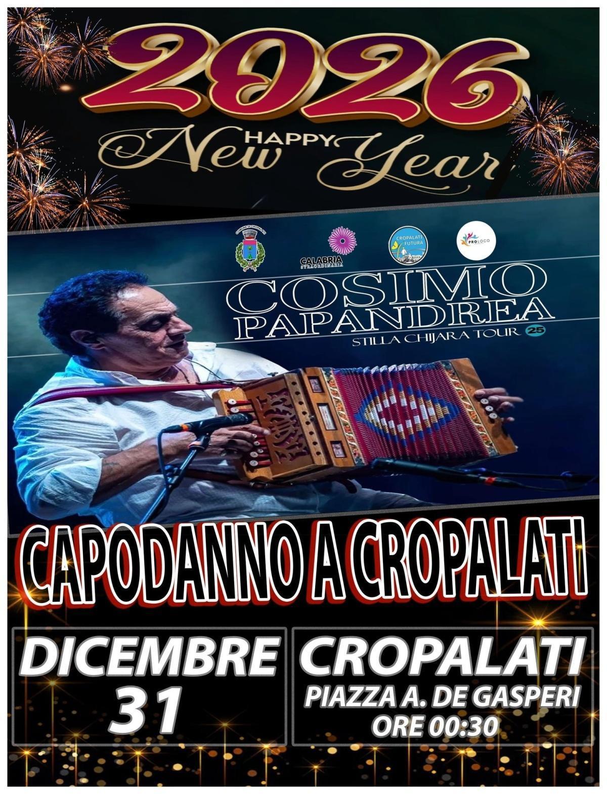 2026 Happy New Year - Capodanno a Cropalati (dalle ore 00.30) 2026 Happy New Year - Capodanno a Cropalati (dalle ore 00.30)