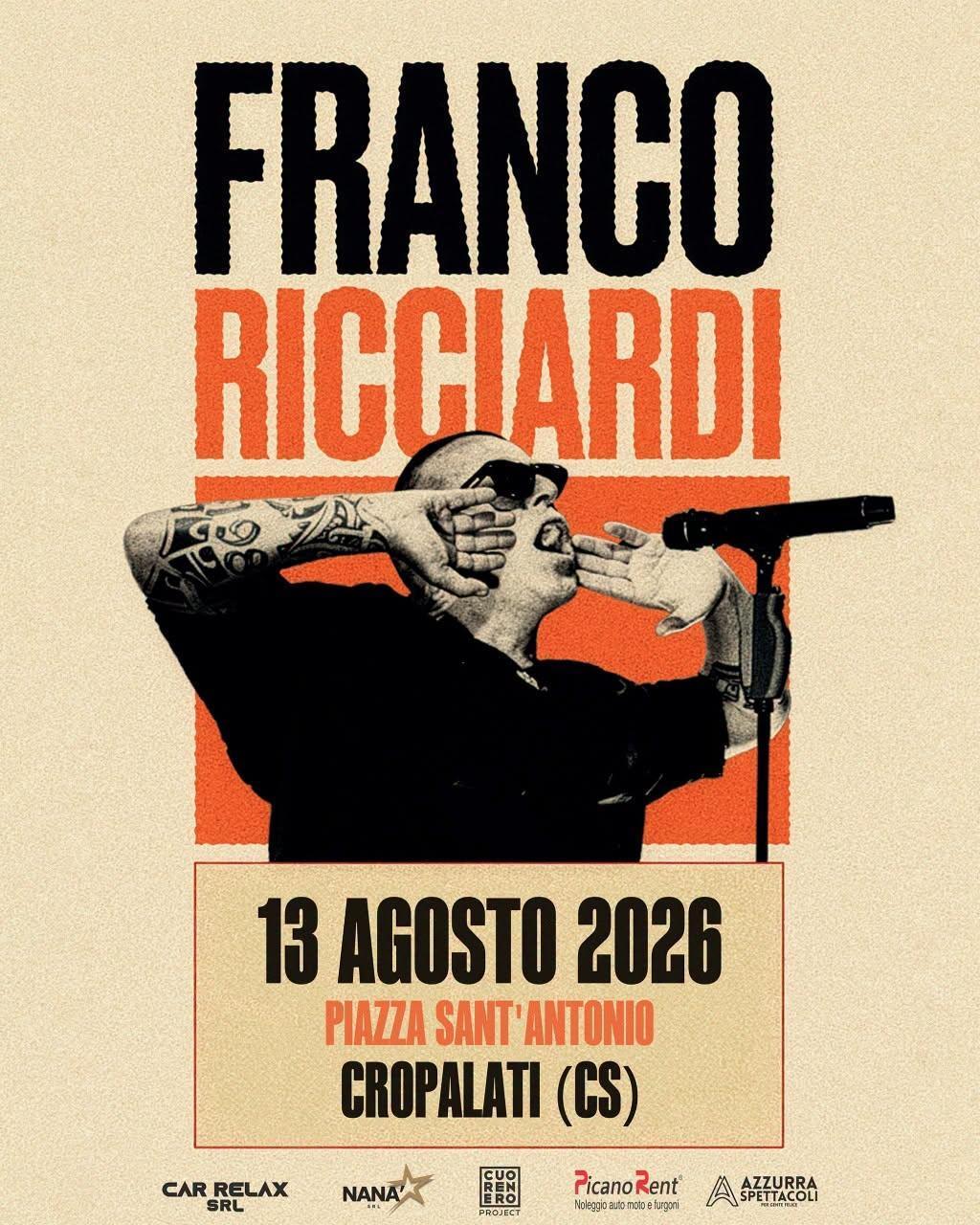 Franco Ricciardi Pop Medina Tour (inizio ore 21:30)