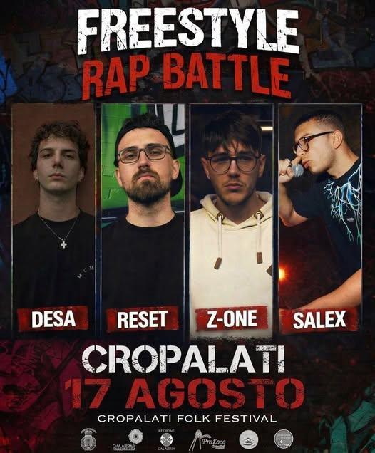 Freestyle Rap Battle “R…ESTATE a Cropalati” (Inizio ore 21.00)