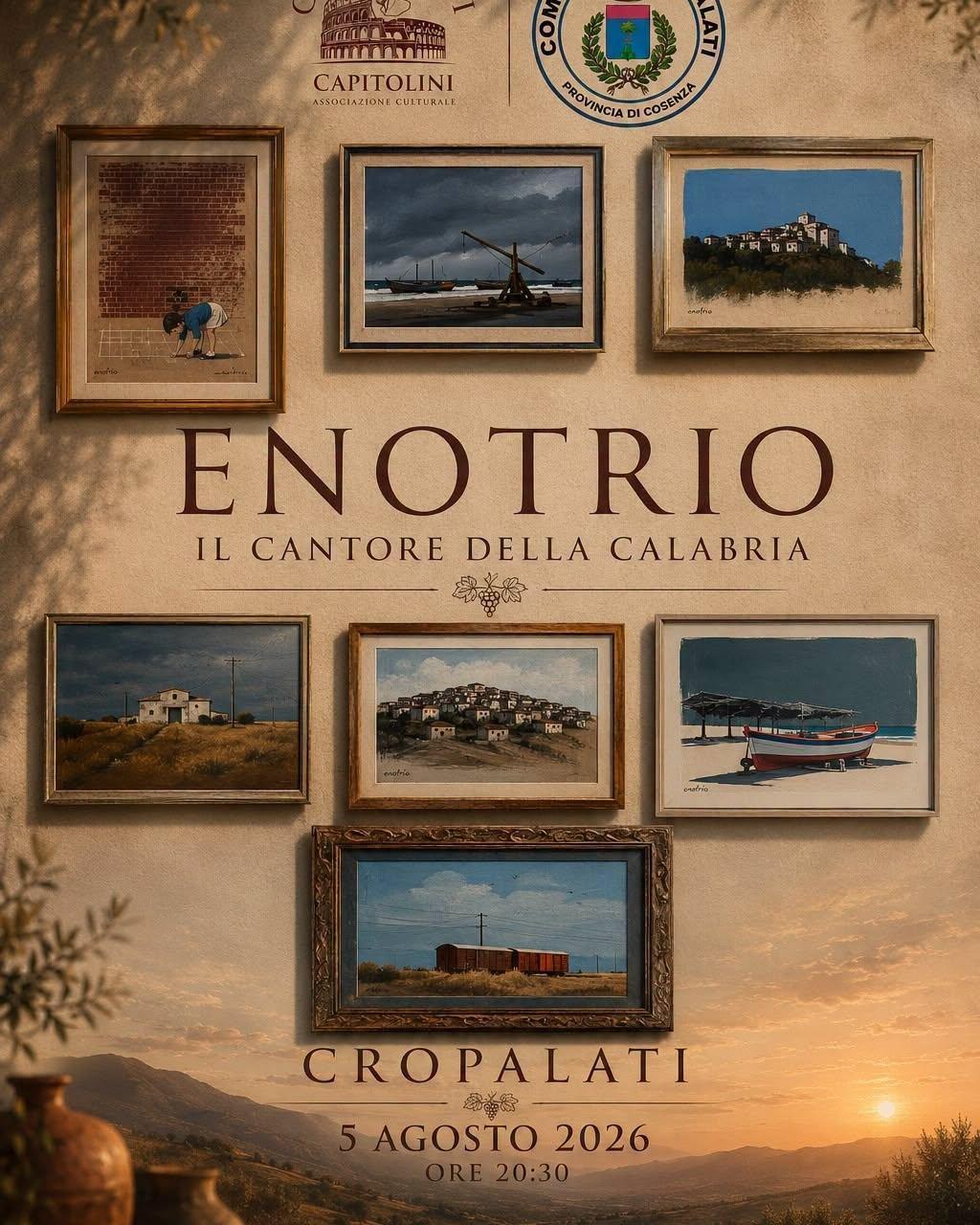 Enotrio il Cantore della Calabria (Inizio ore 20.30)