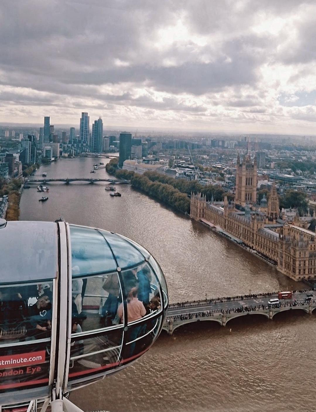 London Eye : Vue à couper le souffle sur la capitale britannique 🇬🇧🎡