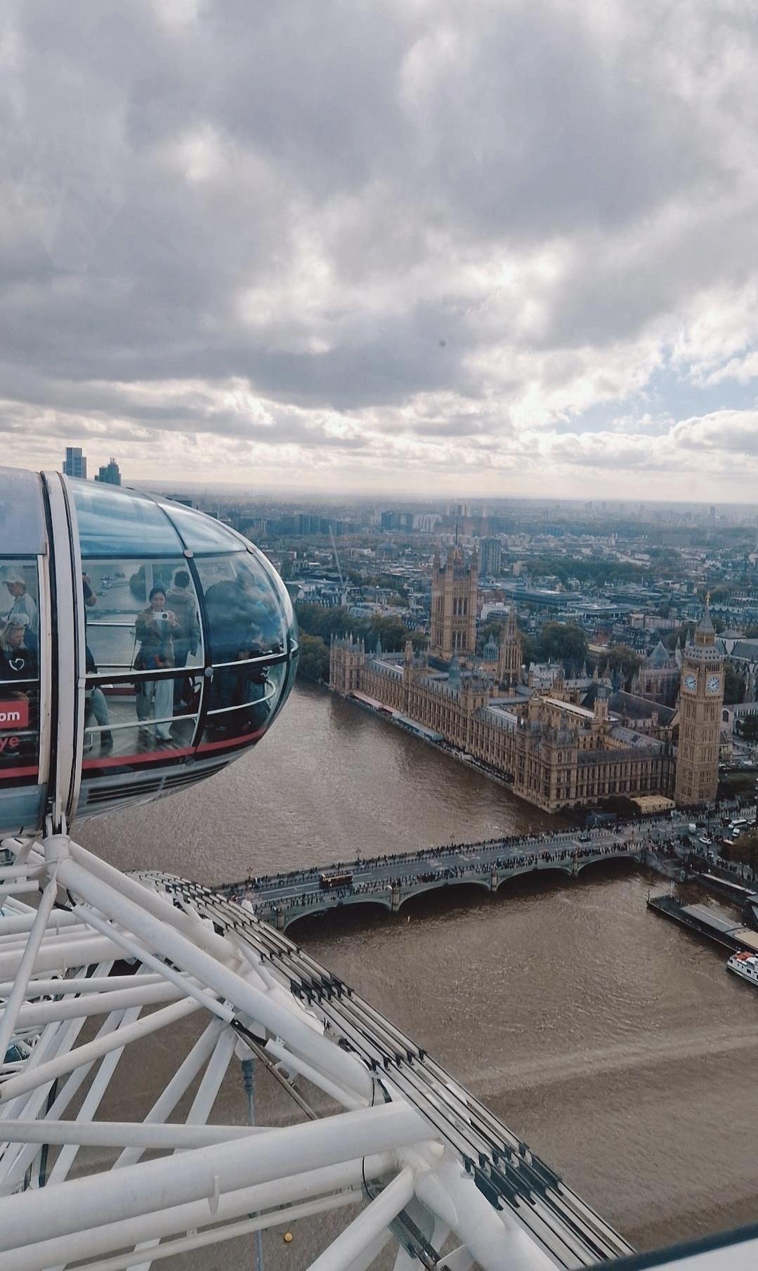 London Eye : Vue à couper le souffle sur la capitale britannique 🇬🇧🎡