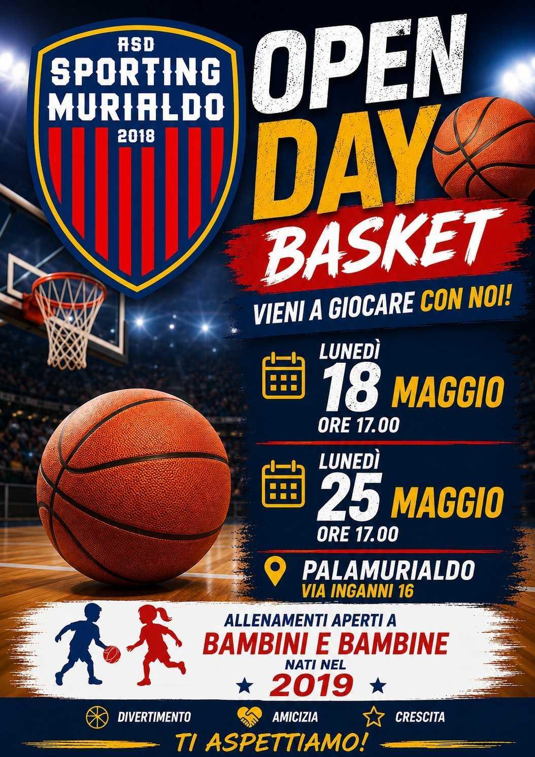 OPEN DAY Nuova Stagione 2026/27