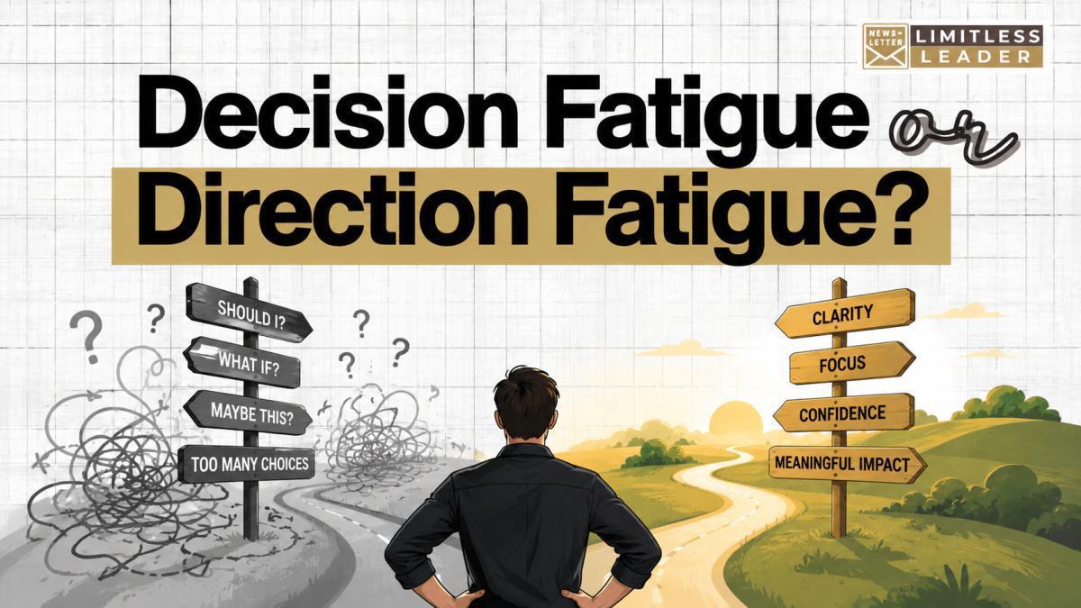 Decision Fatigue or Direction Fatigue? The Difference Changes Everything Decision Fatigue or Direction Fatigue? The Difference Changes Everything