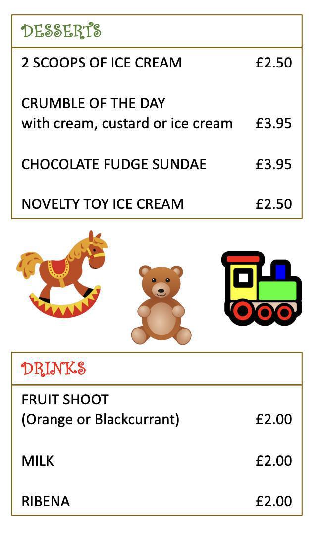 Kids Menu