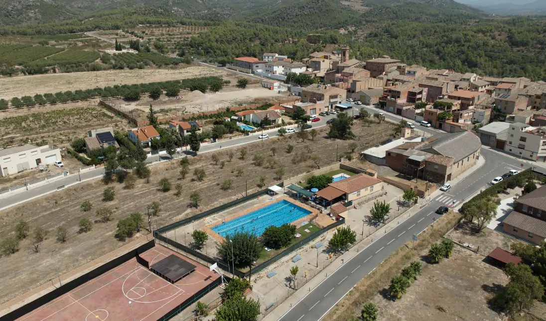 Vista aèria de la zona esportiva municipal