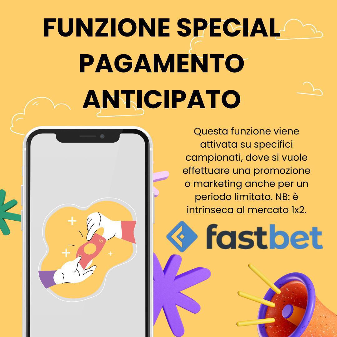 Funzione Speciale: PAGAMENTO ANTICIPATO Funzione Speciale: PAGAMENTO ANTICIPATO