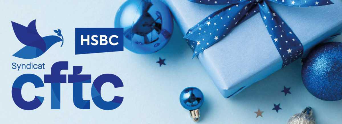 L'équipe CFTC HSBC vous souhaite de très belles fêtes de fin d'année