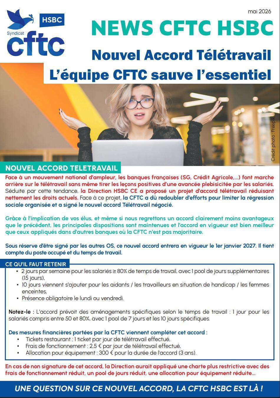 Signature accord TELETRAVAIL