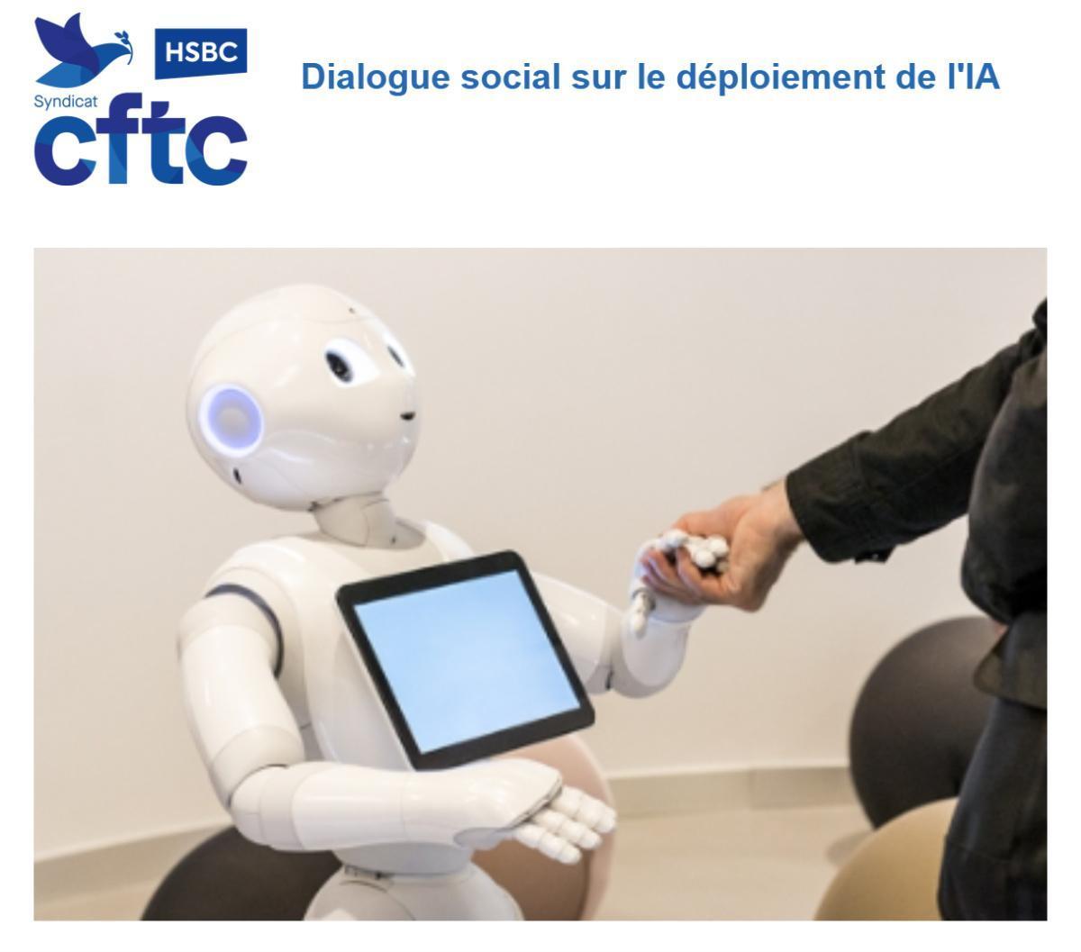 Dialogue social sur l'IA chez HSBC Dialogue social sur l'IA chez HSBC