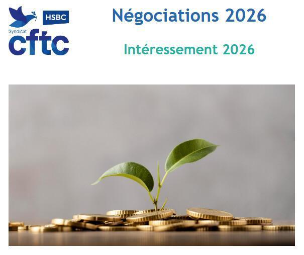 Négociations 2026 - intéressement 2026