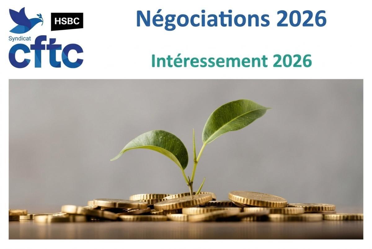 Négociations 2026 - intéressement 2026