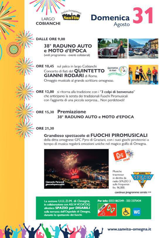 Festa Patronale di San Vito - Fuochi Piromusicali