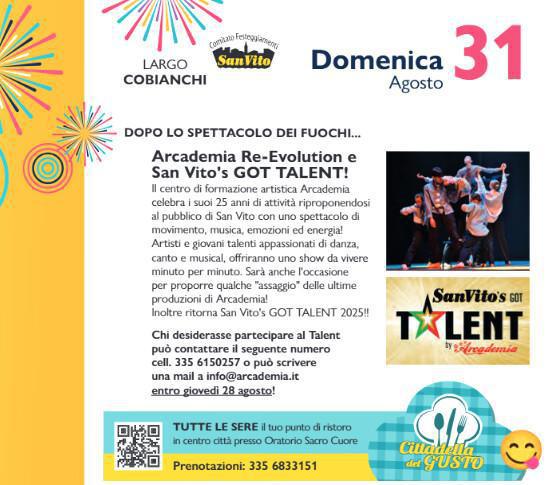 Festa Patronale di San Vito - Fuochi Piromusicali