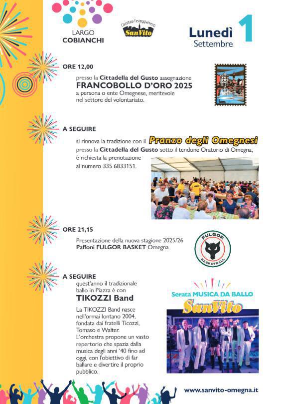Festa Patronale di San Vito - Presentazione Paffoni