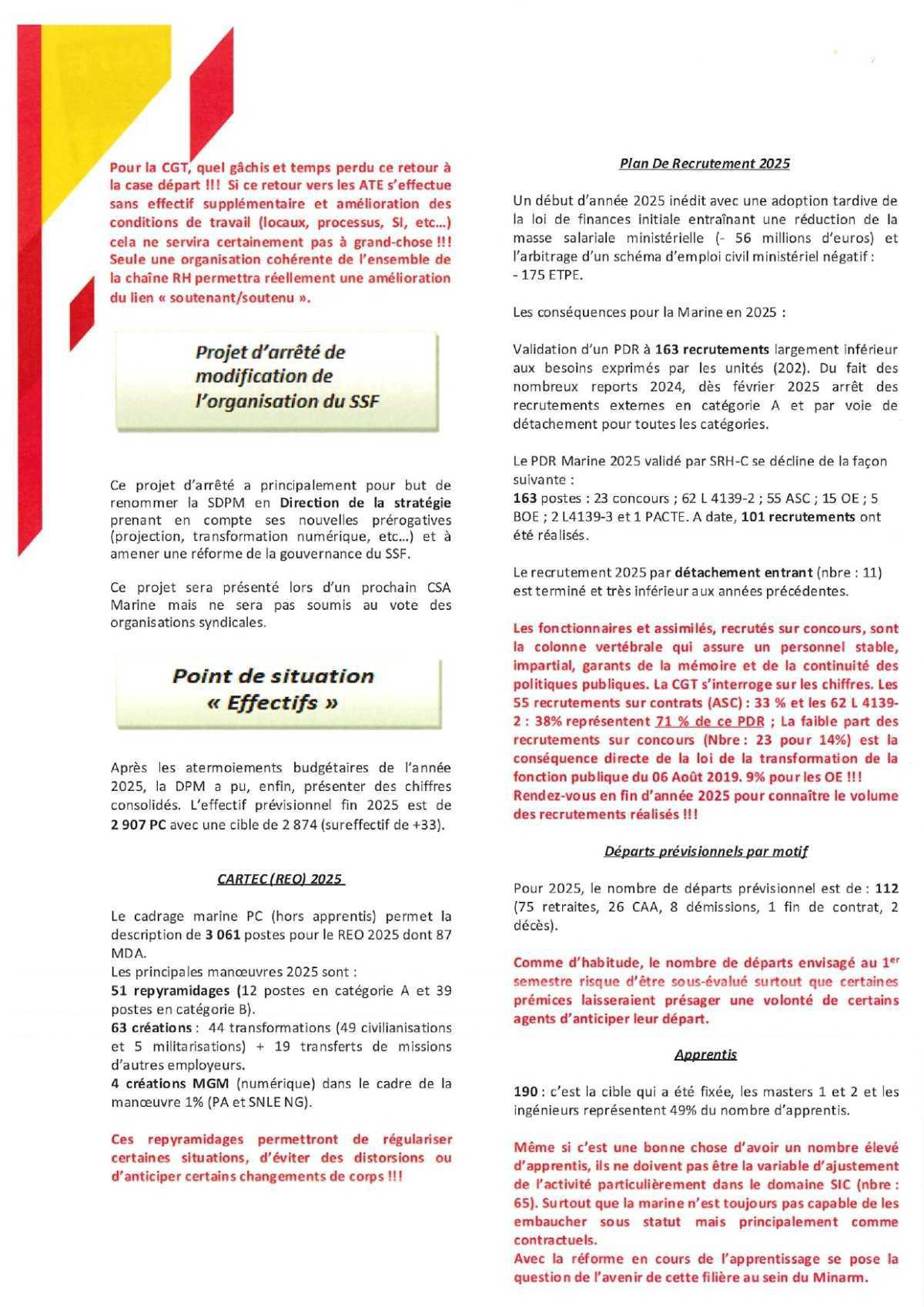 CSA Marine du 17 juin 2025