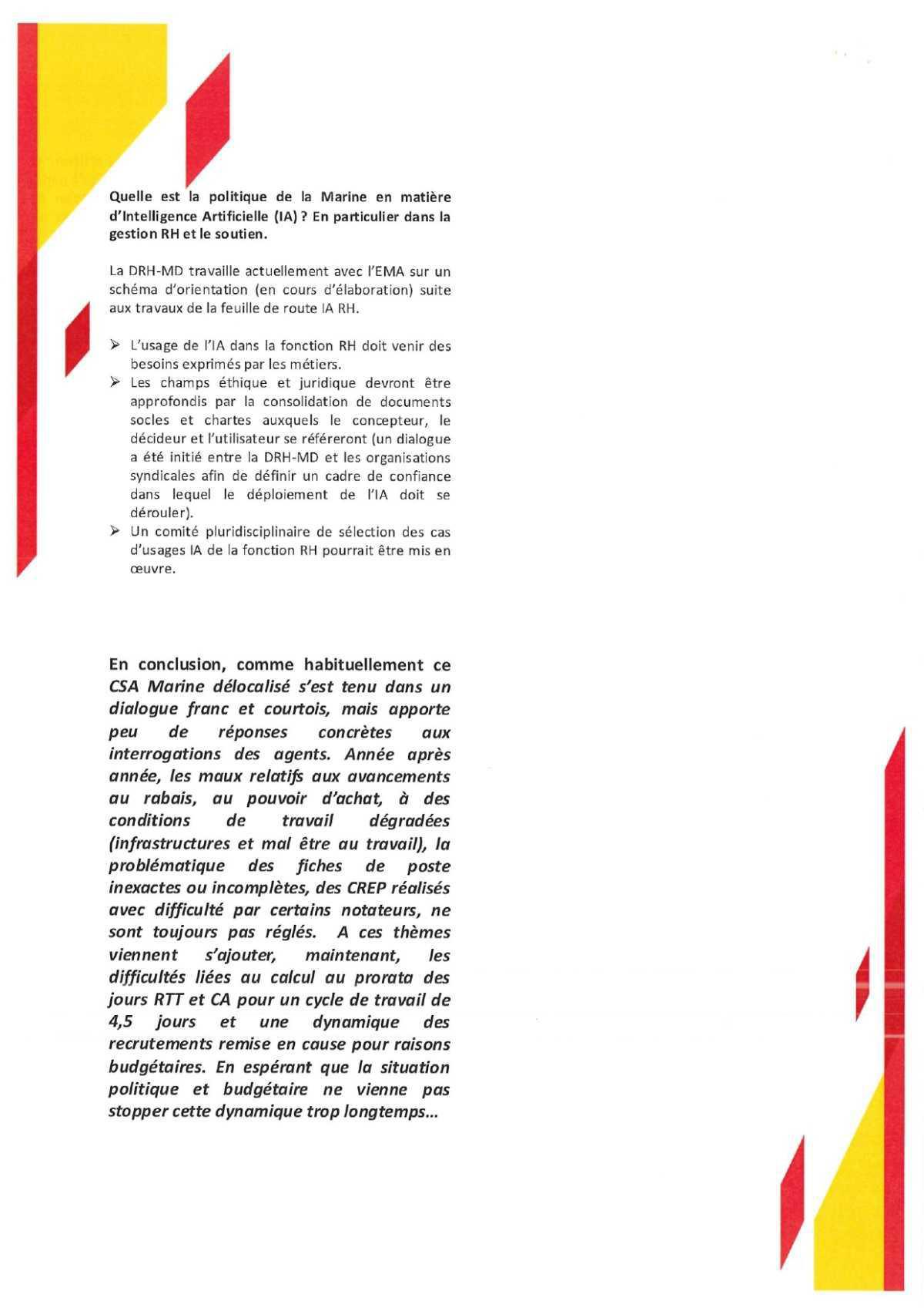 CSA Marine du 17 juin 2025