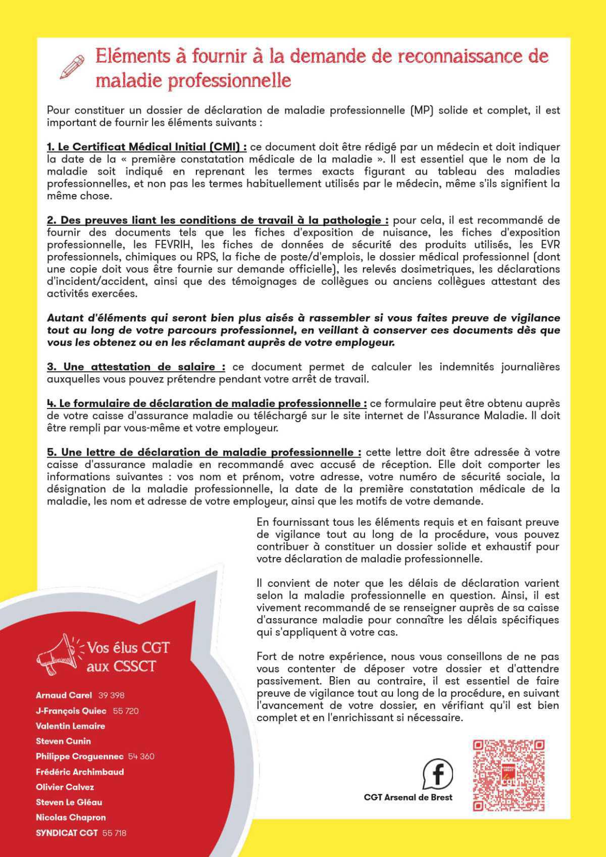 Les maladies professionnelles