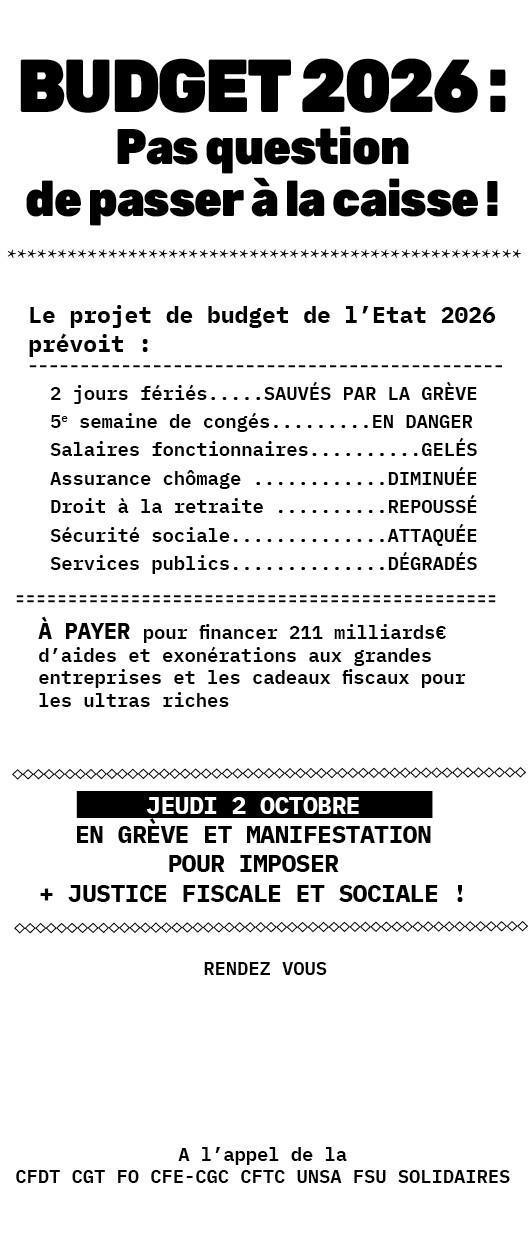 2 OCTOBRE Toutes et tous mobilisé.es